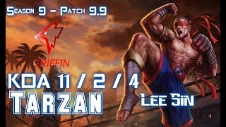 GRF Tarzan LEE SIN vs ELISE Jungle - Patch 9.9 KR Ranked