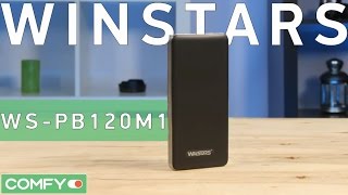Winstars WS-PB120M1 - павербэнк с неплохой ценой на 12 000 мАч - Видео демонстрация