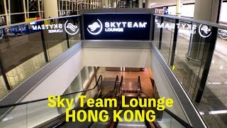홍콩 공항에서 공짜 샤워. free shower and foods sky team lounge, hong kong airport