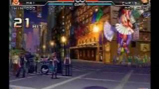 KOF 2002 UM Pretty Girl & Women Fighters Team death combo movie