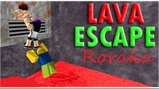 ROBLOX ПОБЕГ ОТ ЛАВЫ остров выживания с мульт героями выживаем