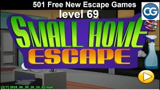 [Walkthrough] 501 Free New Escape Games level 69 - Small home escape - Complete Game