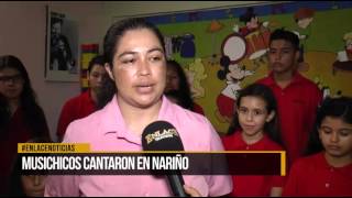 Musichicos cantaron en Nariño