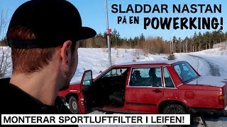 SLADDAR NÄSTAN PÅ EN POWERKING! (14:54) Monterar sportfilter i 740in #37