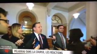 Pierre-Karl Péladeau vole la vedette à François Legault dur