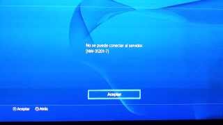 Playstation 4 error NW-31201-7 Servidores Caidos