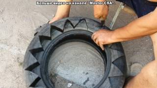клумба из автомобильной покрышки /  flowerbed of tires