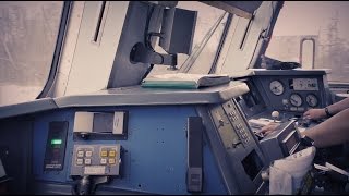 Рязанская магистраль из кабины ЭД4М (Москва-Загорново)
