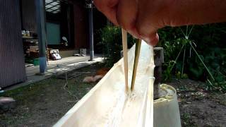 Nagashi Soumen (flowing noodles) in Kameoka, Kyoto 【HD】