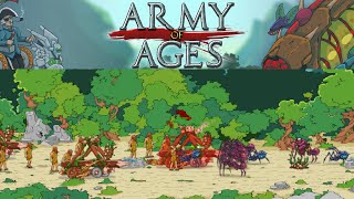 Прохождение игры Age of War 3 или Army of Ages  на 1 средним уровне