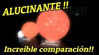 El Alucinante TAMAÑO de las Estrellas!!