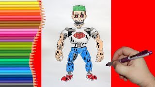 How to draw Nightmare Roger, Как нарисовать Кошмарного Роджера