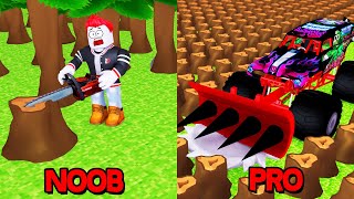 WER HACKT SCHNELLER das HOLZ? Noob vs. Pro Roblox