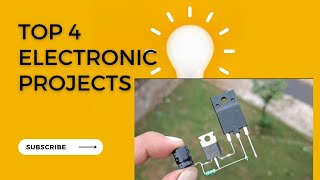 TOP 4 ELECTRONIC PROJECTS WITH TRANSISTOR BD139, LDR, 12V LED, MOSFET IRF540 & BRIDGE RECTIFIER'