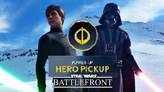 Star Wars Battlefront: Cómo Jugar como DARTH VADER y LUKE SKYWALKER! [Hero Pickup/Powerup]