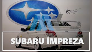 SUBARU İMPREZA ÇİZİMİ--(ARABA ÇİZİMLERİ--CAR DRAWİNG--ART)