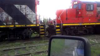 CN Rail GP38-2W and GP9RM