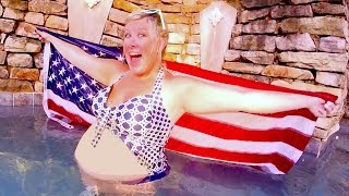 PREGNANT PATRIOTIC POOL BABE!