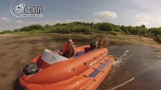р. Линда (Нижегородская область) СВП Жук-4, Hovercraft Juk-4  - Короткий