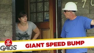 Door-to-door Prank - Giant Speed Bump