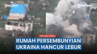 Rudal Mematikan Rusia Guncang Sebuah Gedung Tempat Berlindung Tentara Ukraina