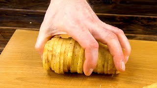 Режем картофель и аккуратно кладем ломтики на противень. Это потрясающе!