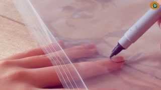 Stickers para uñas caseros ( homemade nail wraps)