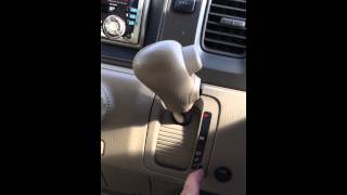 Honda stepwgn stepwagen stepwagon gear lever locked in park release problem fault fix transmission