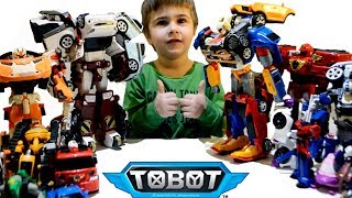 Тоботы Роботы Трансформеры Игрушки Тобот Тритан, X, Y, R, W  Видео для детей #MrGeor