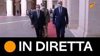 Draghi riceve il Presidente del Consiglio europeo Michel