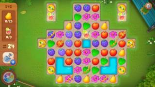 Gardenscapes Level 542 Walkthrough "No Boosters Used"