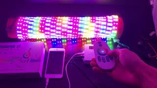 How to control dual row TM1812 Dream color music led strip lights