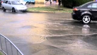 Наводнение в июне город Анапа.....после ливня.....