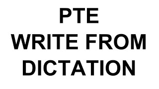 PTE Write from dictation Listening test 13