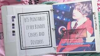 [BTS Printables] LY:Her themed Binder Covers/Dividers + Tabs