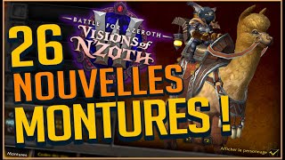 LES 26 NOUVELLES MONTURES DU PATCH 8.3 !