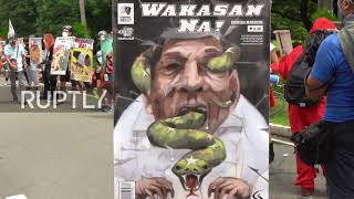 Philippines: Protesters take to streets as Duterte plans to deliver "State of the Nation" address