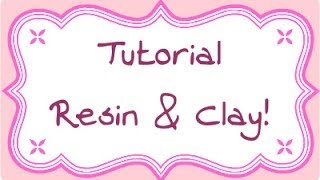 DIY Polymer clay & resin: ciondoli abbinati (resin charms tutorial) - parte 1