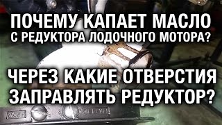 ⚙️??Почему капает масло и через какие отверстия заправлять редуктор?