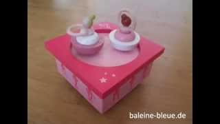 trousselier Holz Spieluhr Ballerina Schwanensee,  swan lake in pink