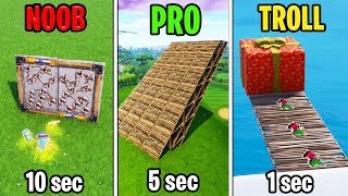 Noob vs Pro vs Troll in Fortnite Battle Royale Season 8
