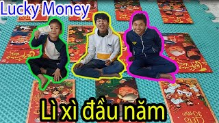 Ba anh em. Lì xì đầu năm, cực chất . Lucky money . ラッキーマネー