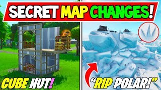*NEW* FORTNITE SECRET MAP CHANGES v9.20 "RIP POLAR PEAK" + "MONSTER FOOT PRINTS" Season 9 Storyline