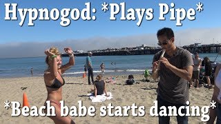INCREDIBLE HYPNOTIZED SEXY DANCING GIRL VS FLUTE! THE HYPNOGOD STRIKES AGAIN!