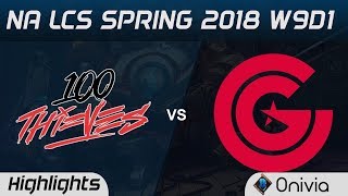 100 vs CG Highlights NA LCS Spring 2018 W9D1 Optic Gaming vs 100Thieves by Onivia