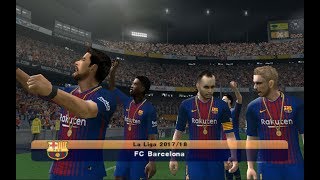 PES 2018 (PS2) Barcelona vs Real Sociedad - La Liga Santander (Final partido)