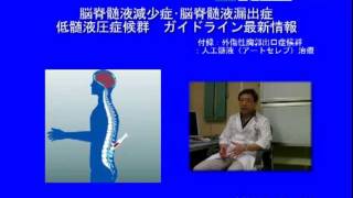 脳脊髄液減少症　脳脊髄液漏出症 低髄液圧症候群　ガイドライン最新情報
