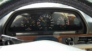 Fahrt mit Mercedes 300SE W126