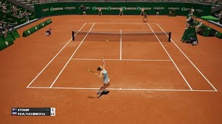 Samantha Stosur vs Anastasia Pavlyuchenkova - AO International Tennis PS4 Gameplay