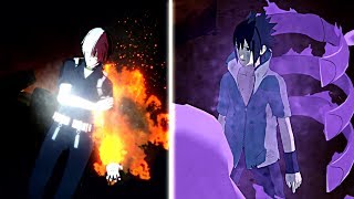 Rinnegan Sasuke ( Naruto ) Vs Shoto Todoroki (My Hero Academia ) Boruto Naruto  Ninja Storm 4 MODS